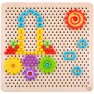 Medinė mozaika vaikams | Žaidimas su kaiščiais 88 detalės | Tooky TL001